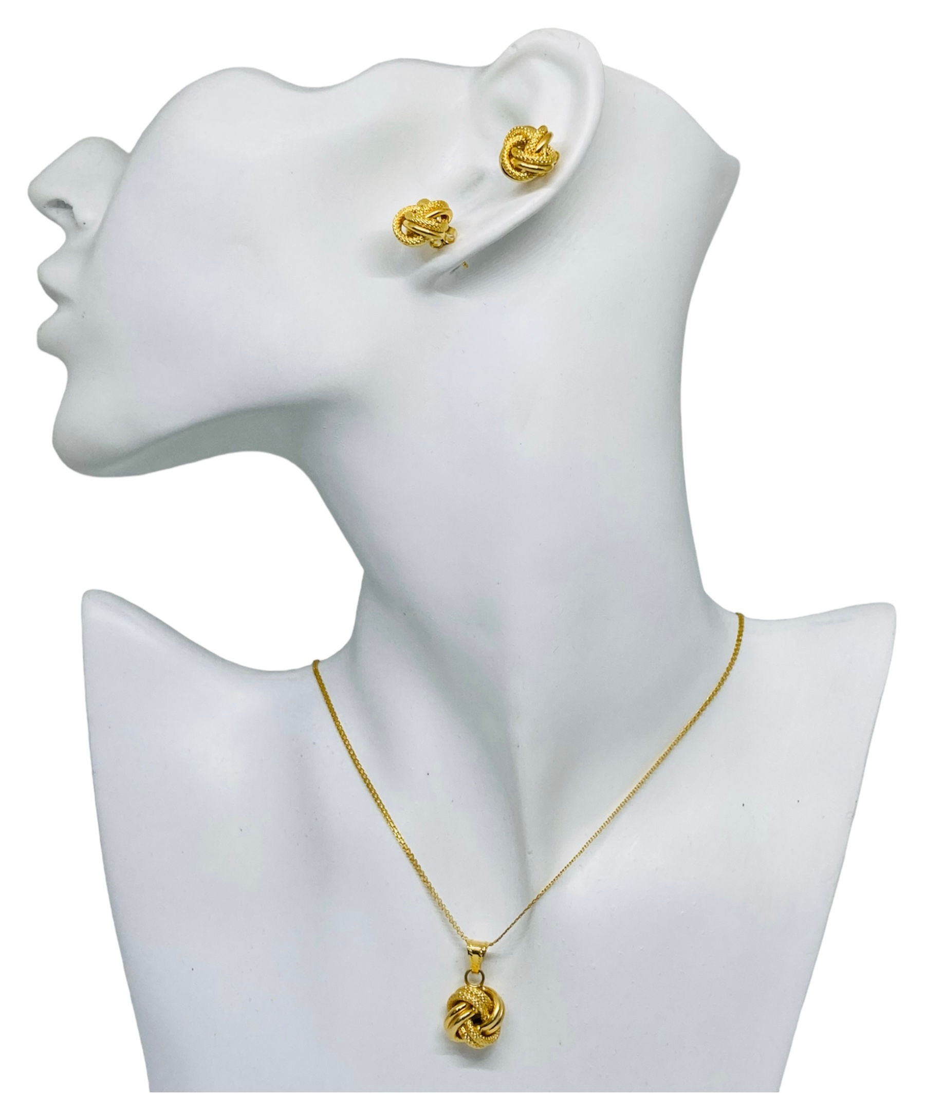 Ensemble Tressé Or 18 carat importé 