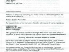 PG&E Repairs on 1/30