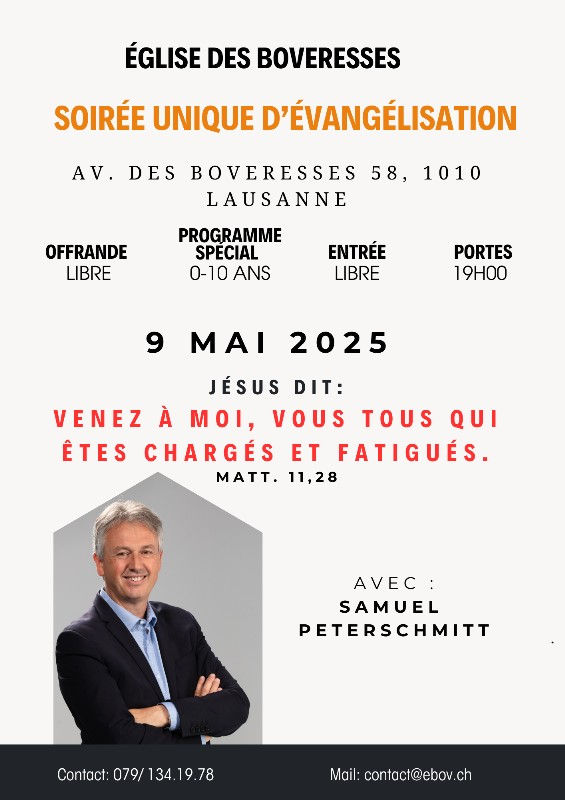 Soirée unique d'évangélisation
