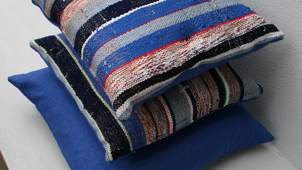 Small Blue Haike Cushion