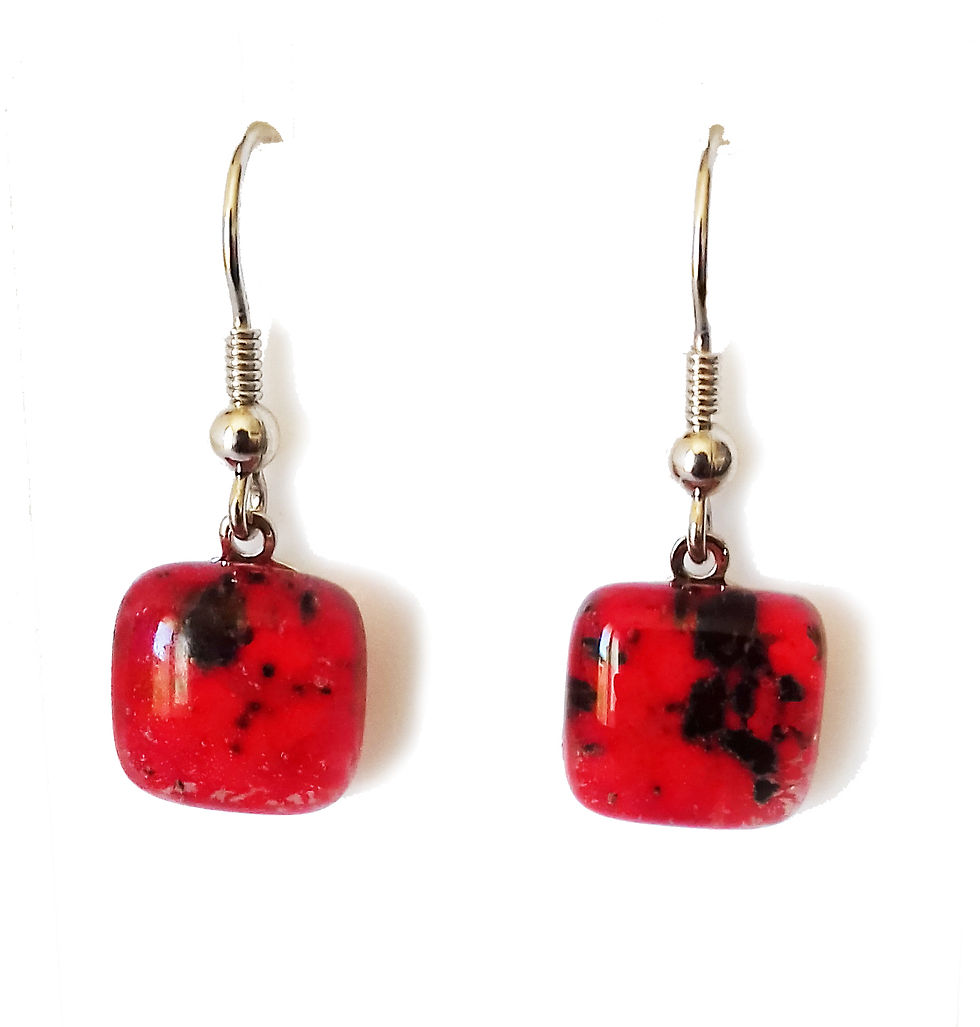 Miniature : Boucles d'oreilles METEORE/rouge