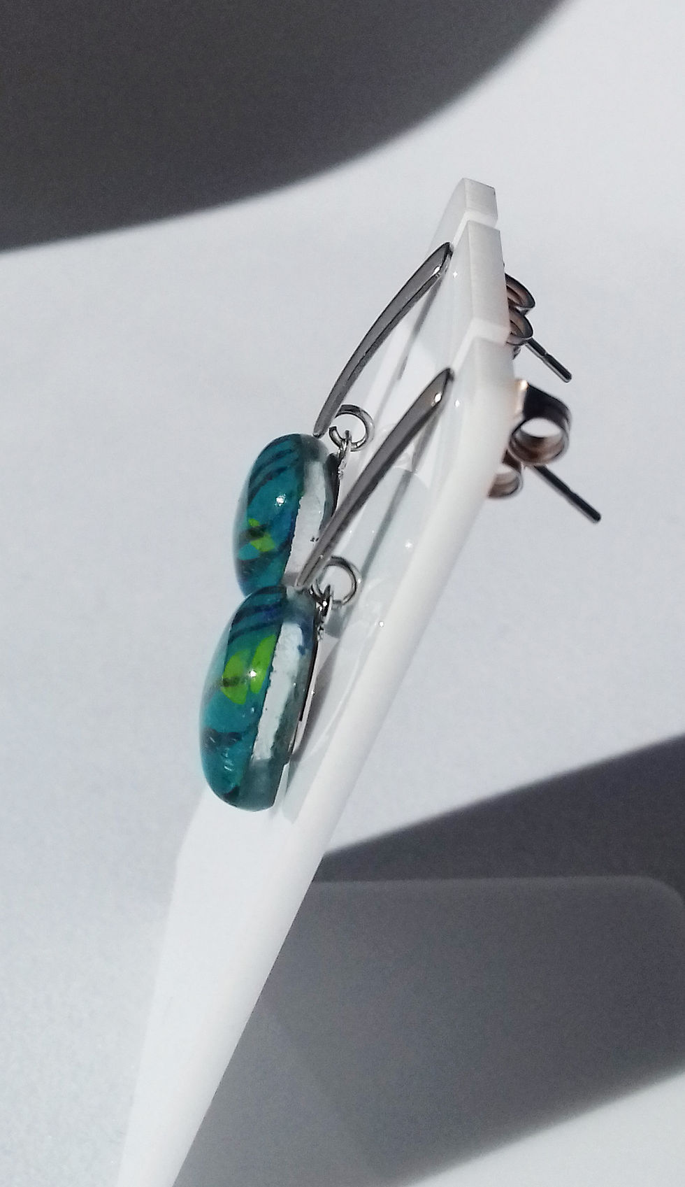 Miniature : Boucles d'oreilles PLUMES DE PAON