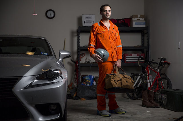 Kyle Bardsley, a senior project engineer with Diamond Offshore Drilling, travels to offshore oil rigs around the world