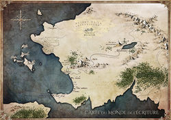 Carte du monde de l'écriture