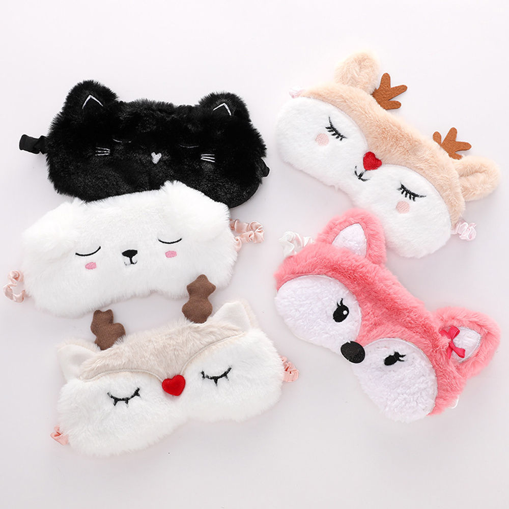 Cute animal plush Sleep Mask