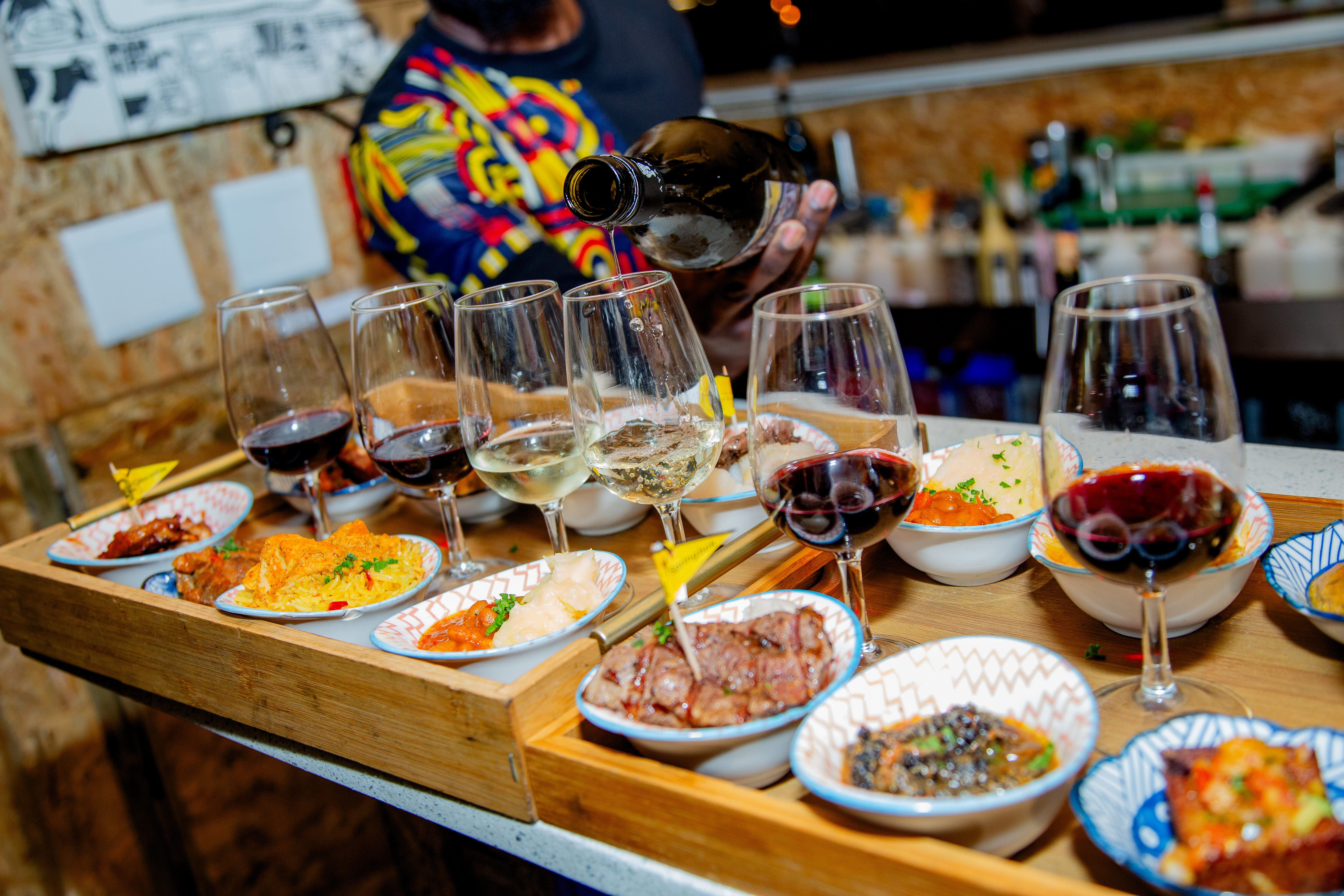 Arranged Food and Objects