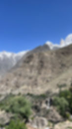 Hunza Valley - looking up at take off