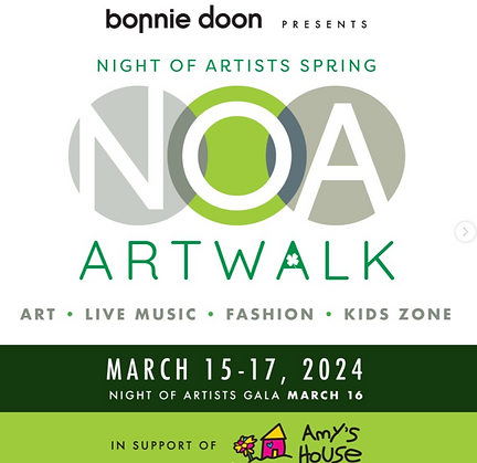 Night of Artist Spring Art Walk March 2024