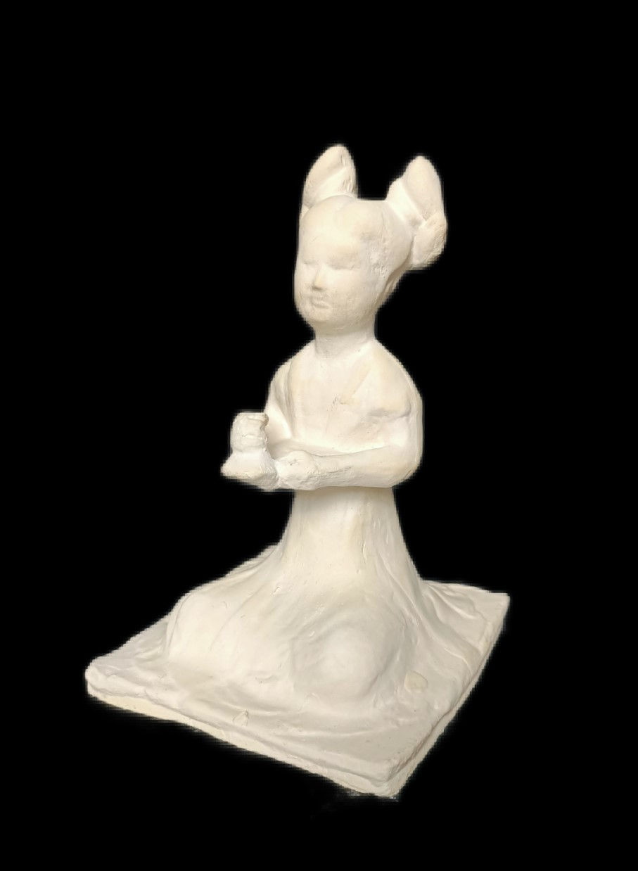 Miniature : Musicienne jouant du Tambour 1 | Dynastie TANG