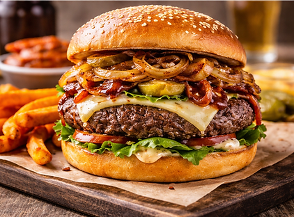 Burger Bacone e cipolla