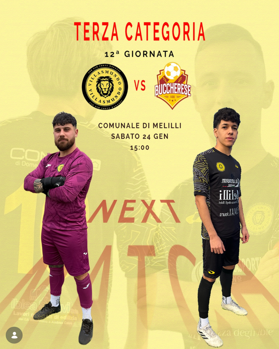 A.S.D. PFR VILLASMUNDO VS A.S.D. BUCCHERESE