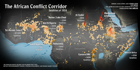 Konflikt Korridor in der Sahel