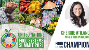 CHERRIE ATILANO NAMED FILIPINA UN SUMMIT FOOD SYSTEMS CHAMPION