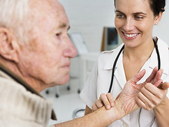 Taking the pulse of an older patient