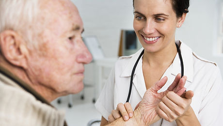 Taking the pulse of an older patient