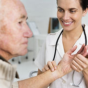 Taking the pulse of an older patient