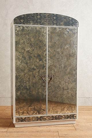 Inspired Solutions Group loves this Fontaine mirrored armoire - from anthroplogie37655081_007_b