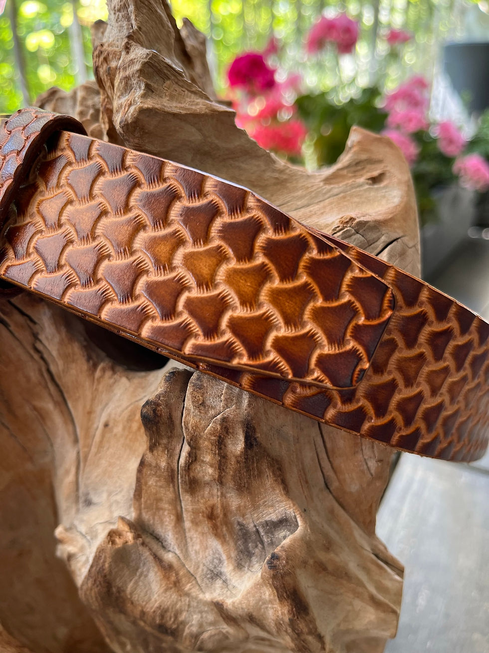 Thumbnail: "Lizzard" Belt - Golden Brown 38/113