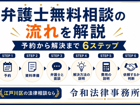 【江戸川区】弁護士無料相談の流れを解説｜予約から解決までの手順