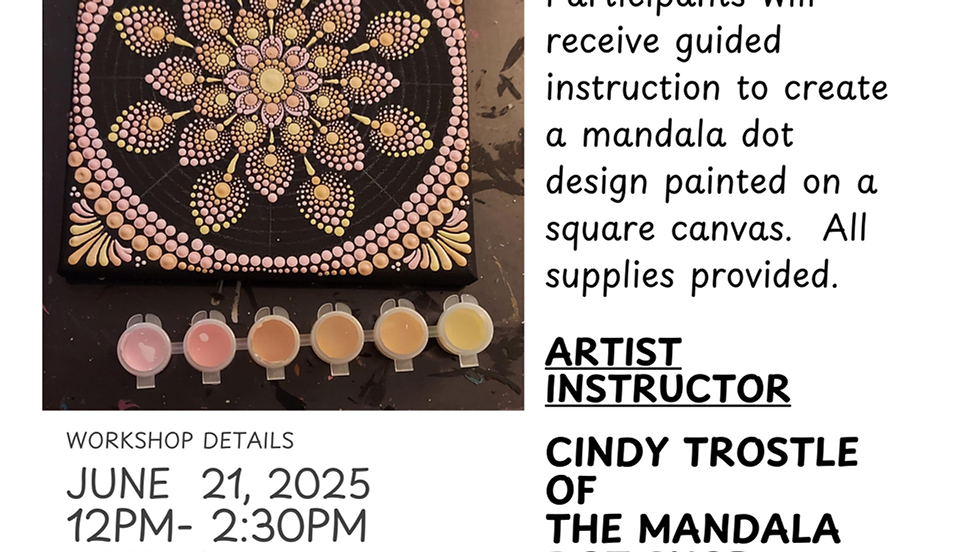 Premium Saturday Workshop Summer Dot Painting