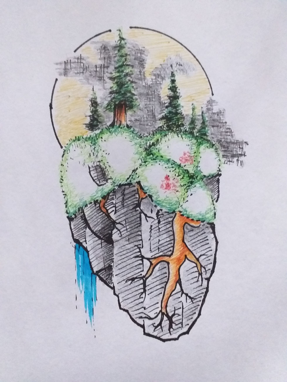 Natured Heart Artpiece