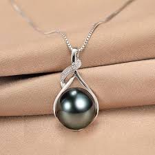 Nonnyl Tahitian Black Pearl Necklace