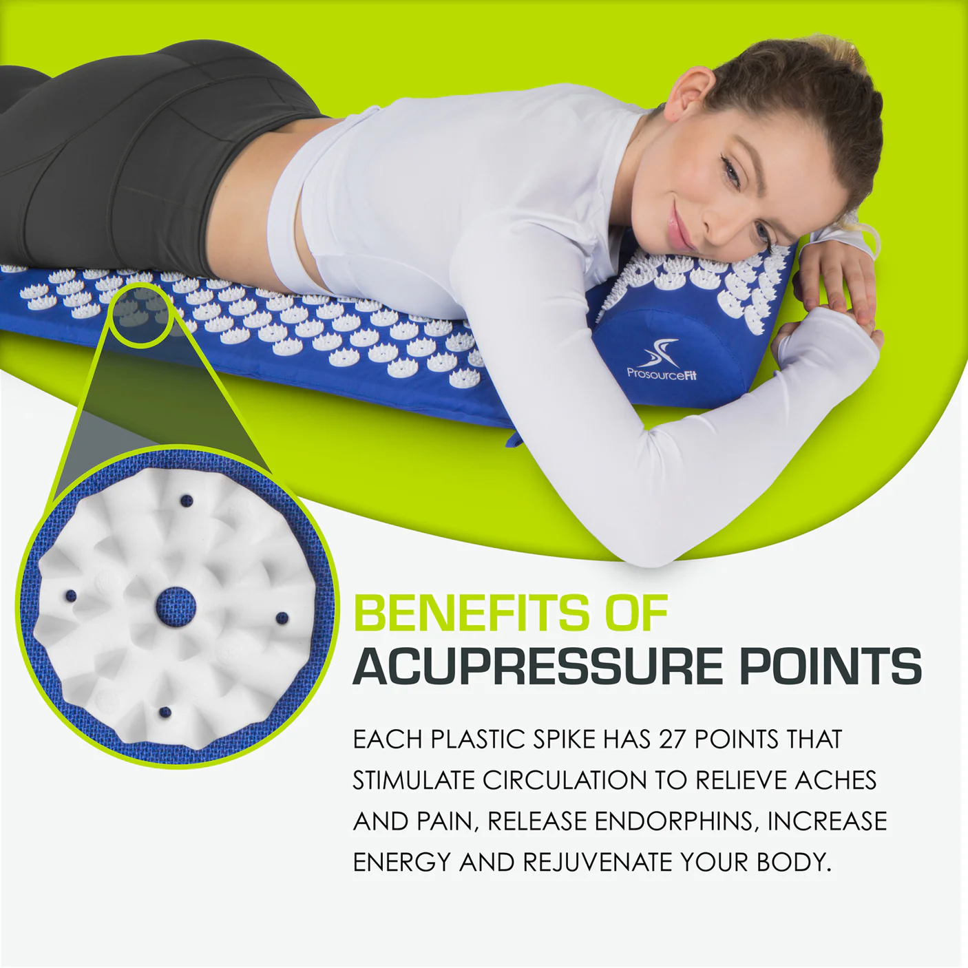 ProsourceFit acupressure mat and pillow set