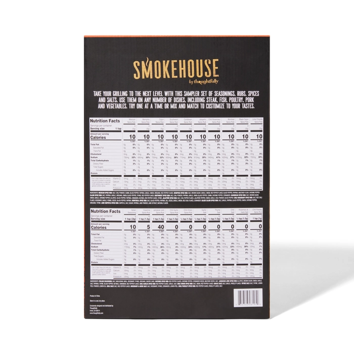 Smokehouse grilling spices ingredient list