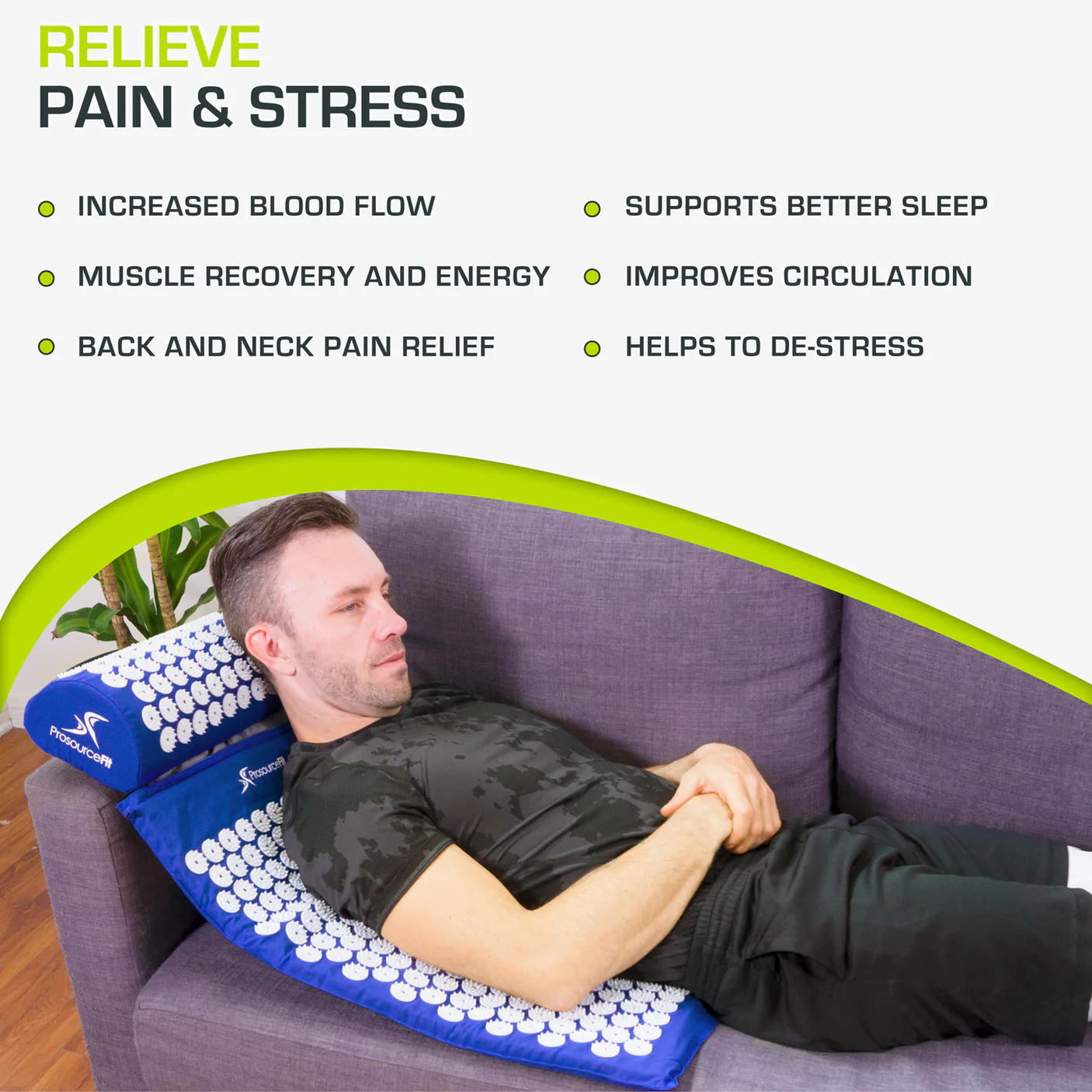 ProsourceFit acupressure mat and pillow set