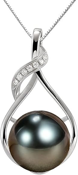 Nonnyl Tahitian Black Pearl Necklace