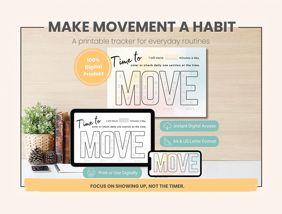 MOVE Family Movement Tracker printable and digital versions