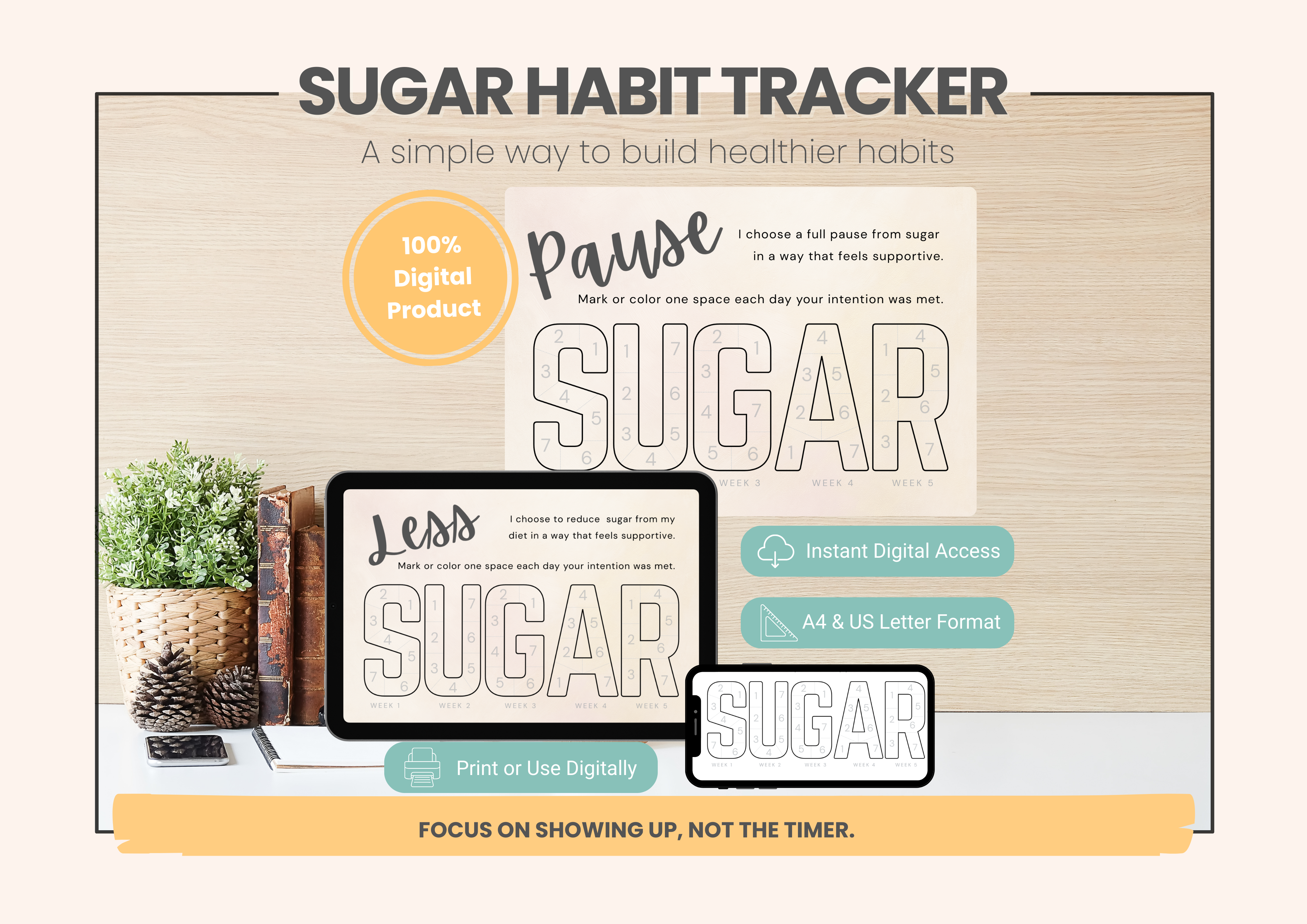 Mindful SUGAR Habit Tracker