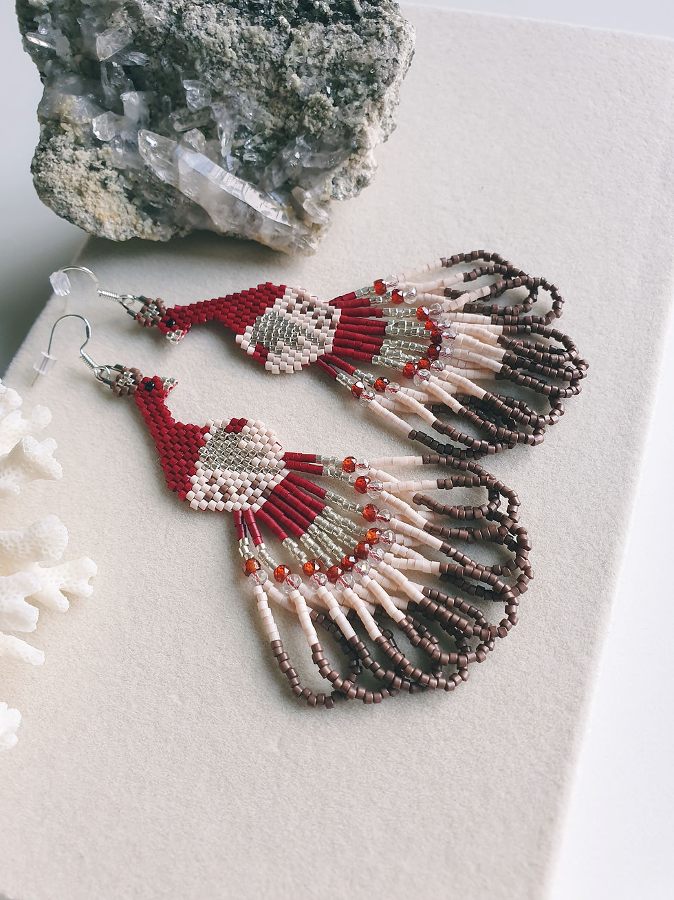 Indexkép: Peacock burgundy - earrings