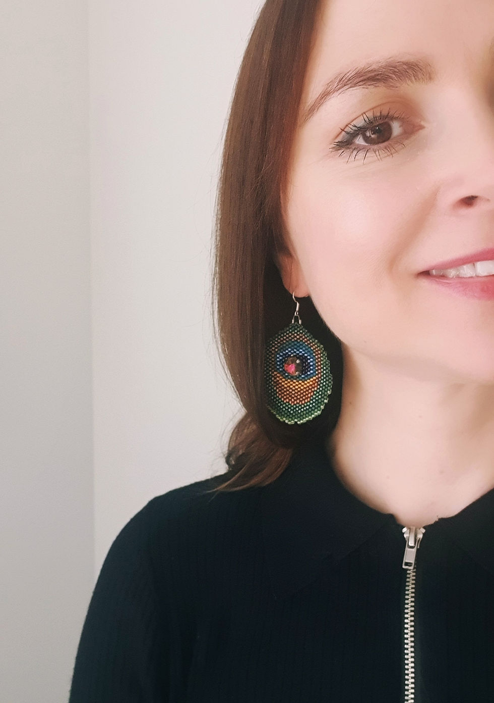 Indexkép: Peacock feather - earrings