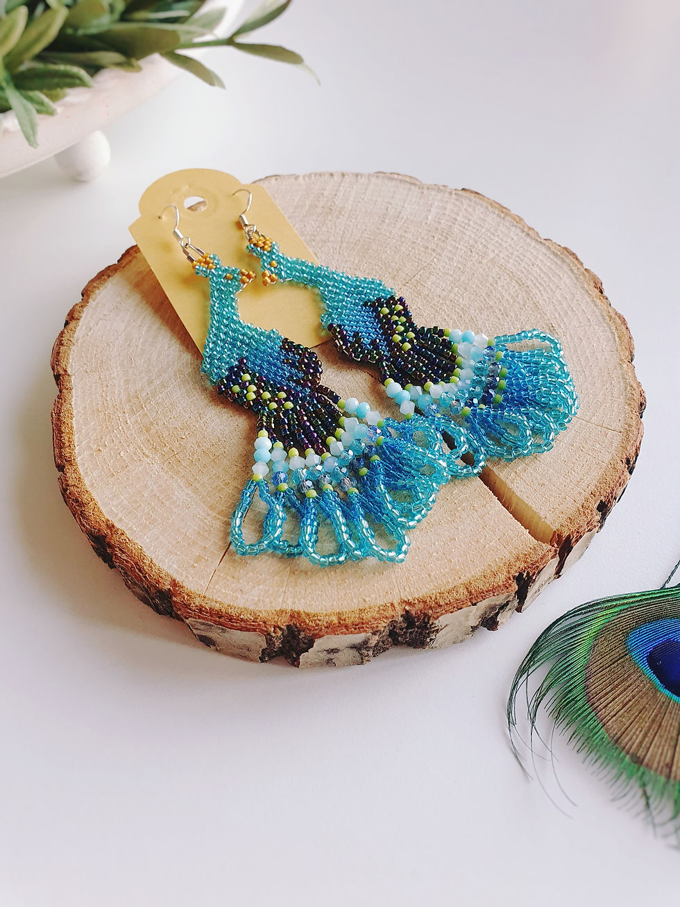 Indexkép: Blue peacock - earrings