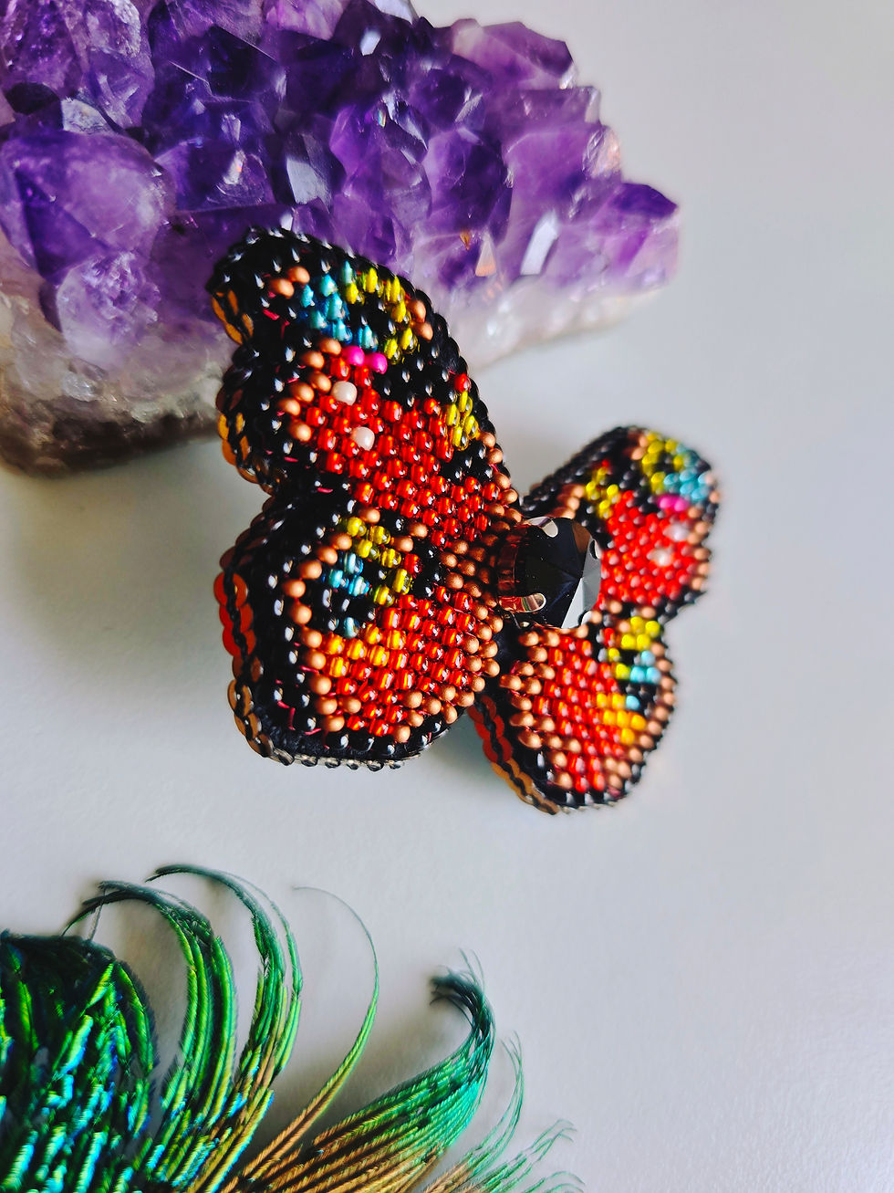 Indexkép: Peacock butterfly - small brooch
