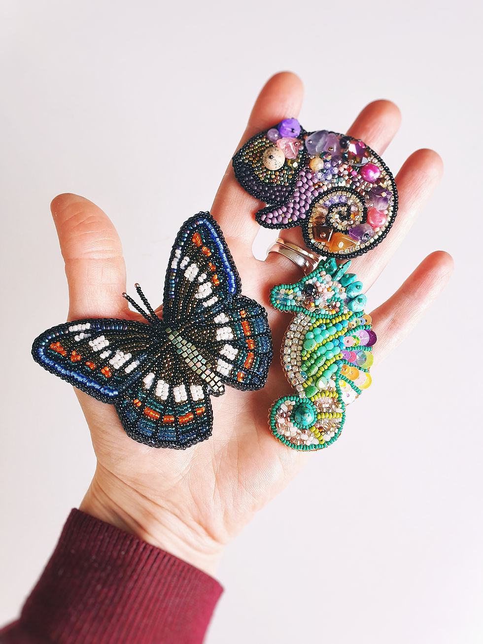 Indexkép: Chameleon purple - brooch