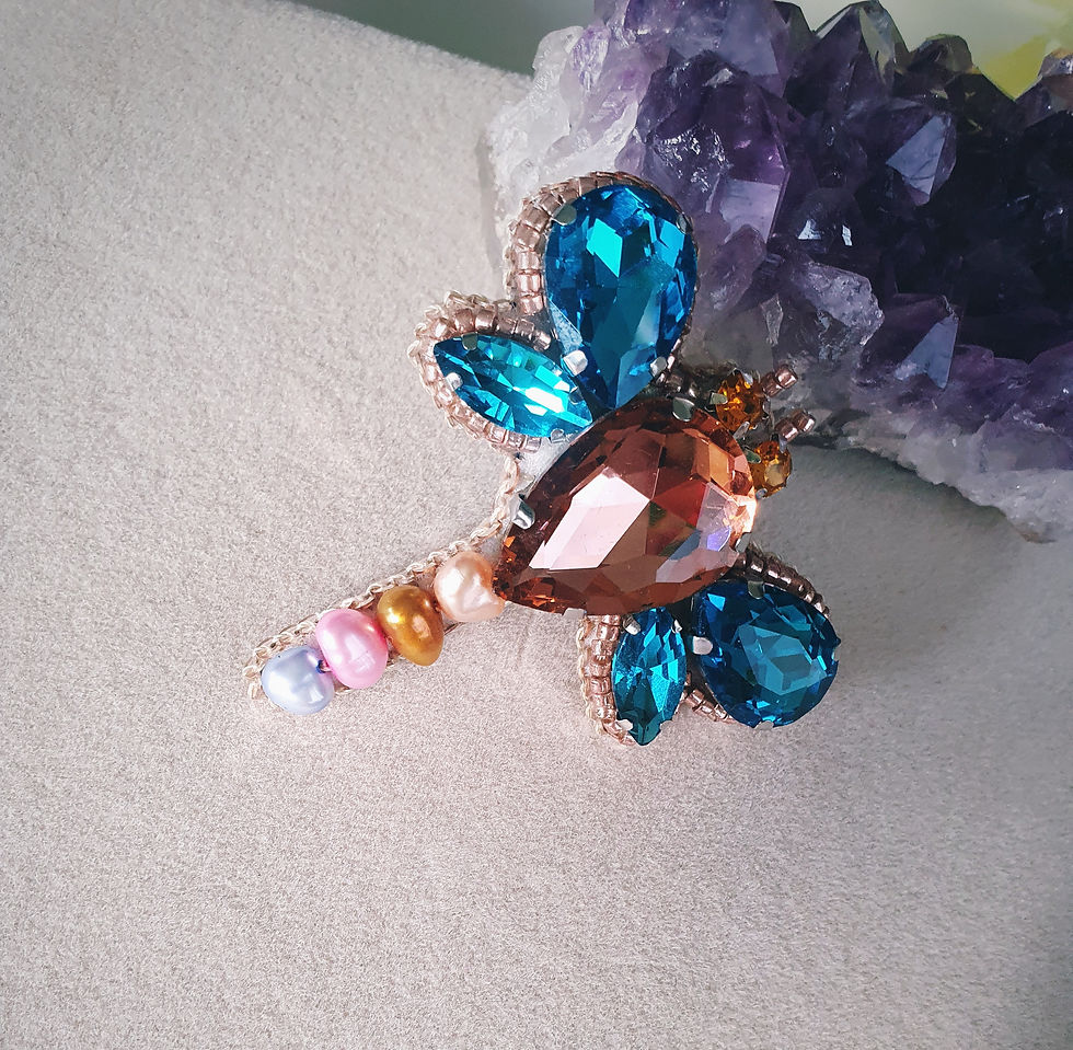 Indexkép: Dragonfly pearls - brooch