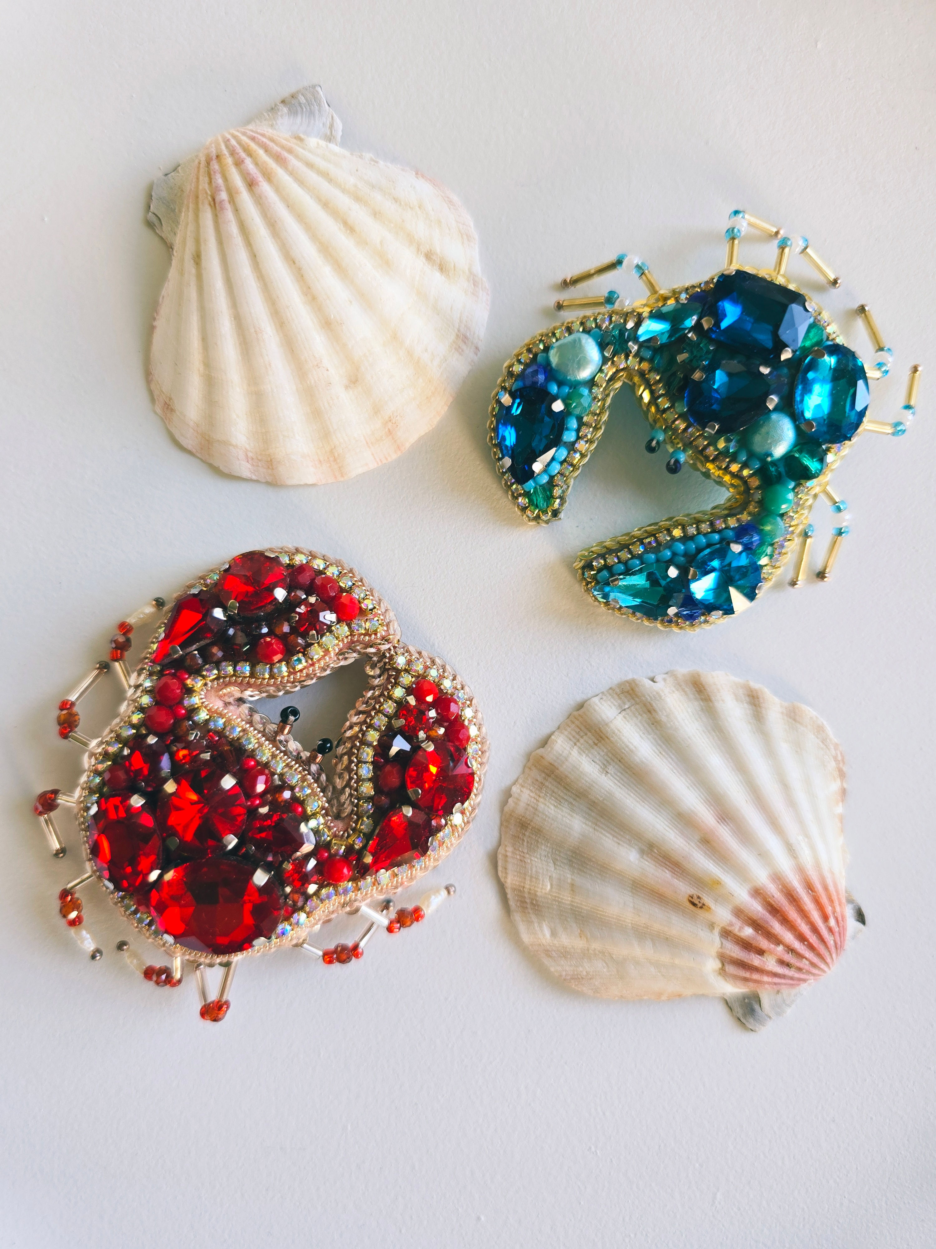 Crab - brooch