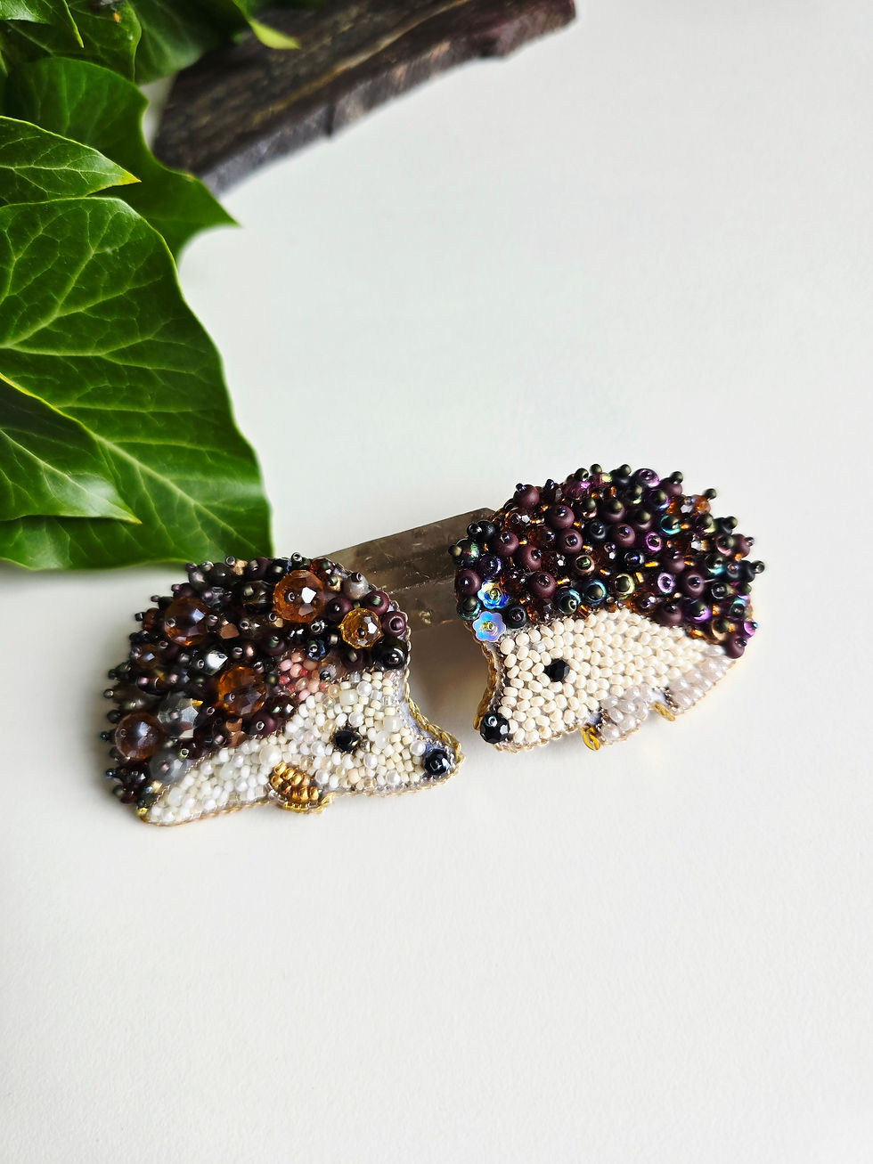 hedgehog brooches