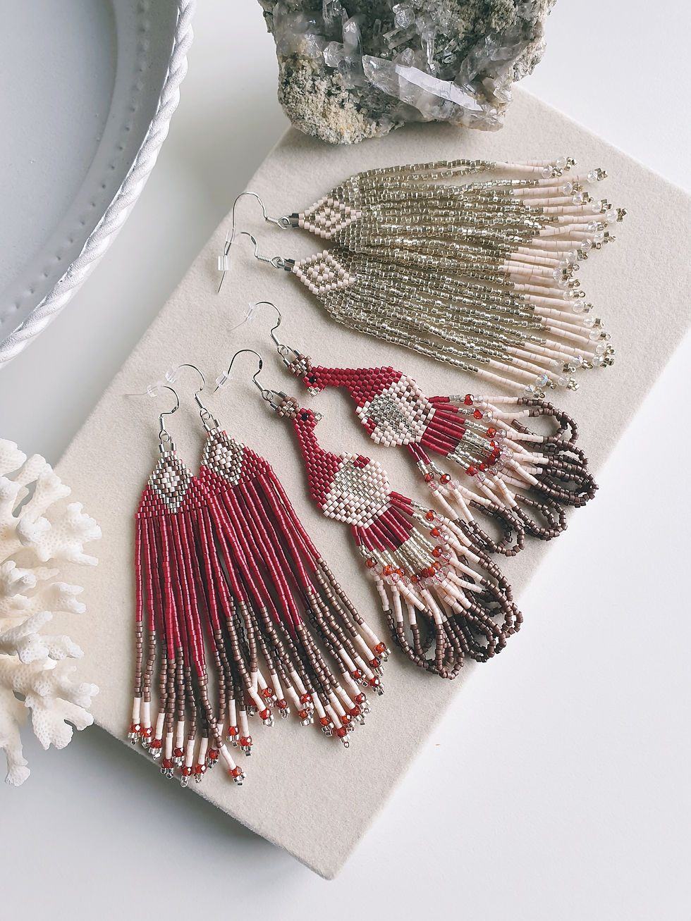 Indexkép: Peacock burgundy - earrings