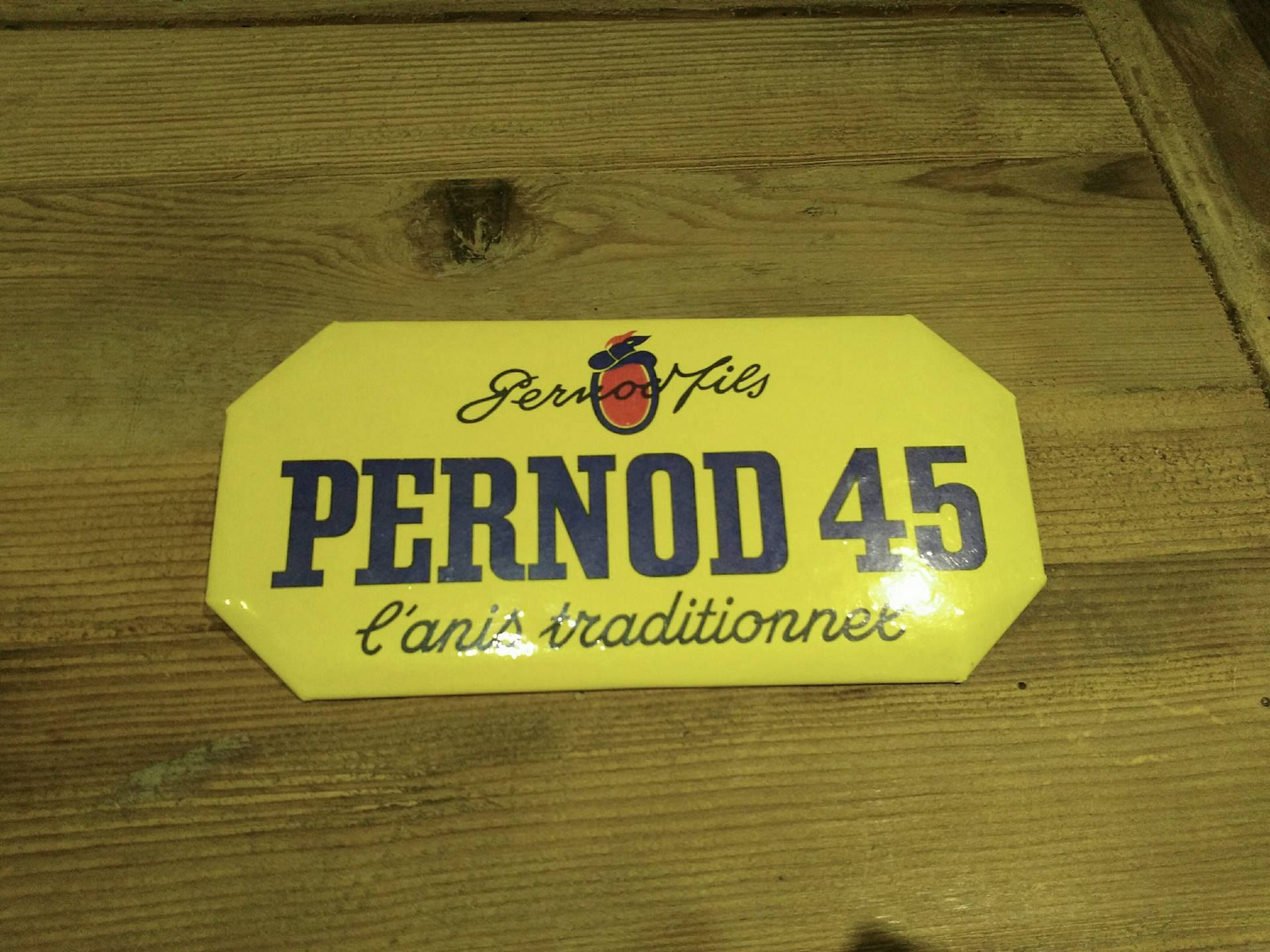 Plaque PERNOD 45