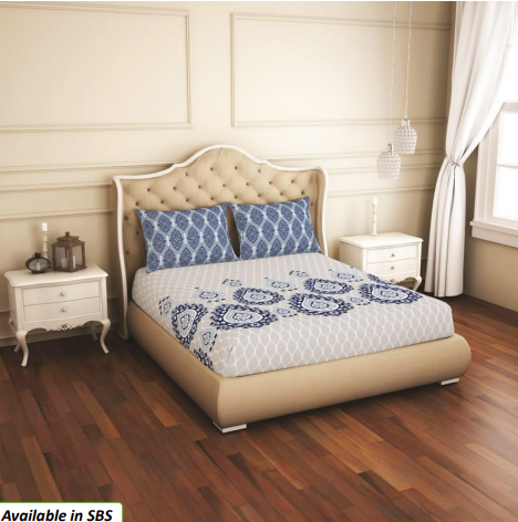 Thumbnail: Anit-Bacterial king-size Bedsheets with Circular designer print
