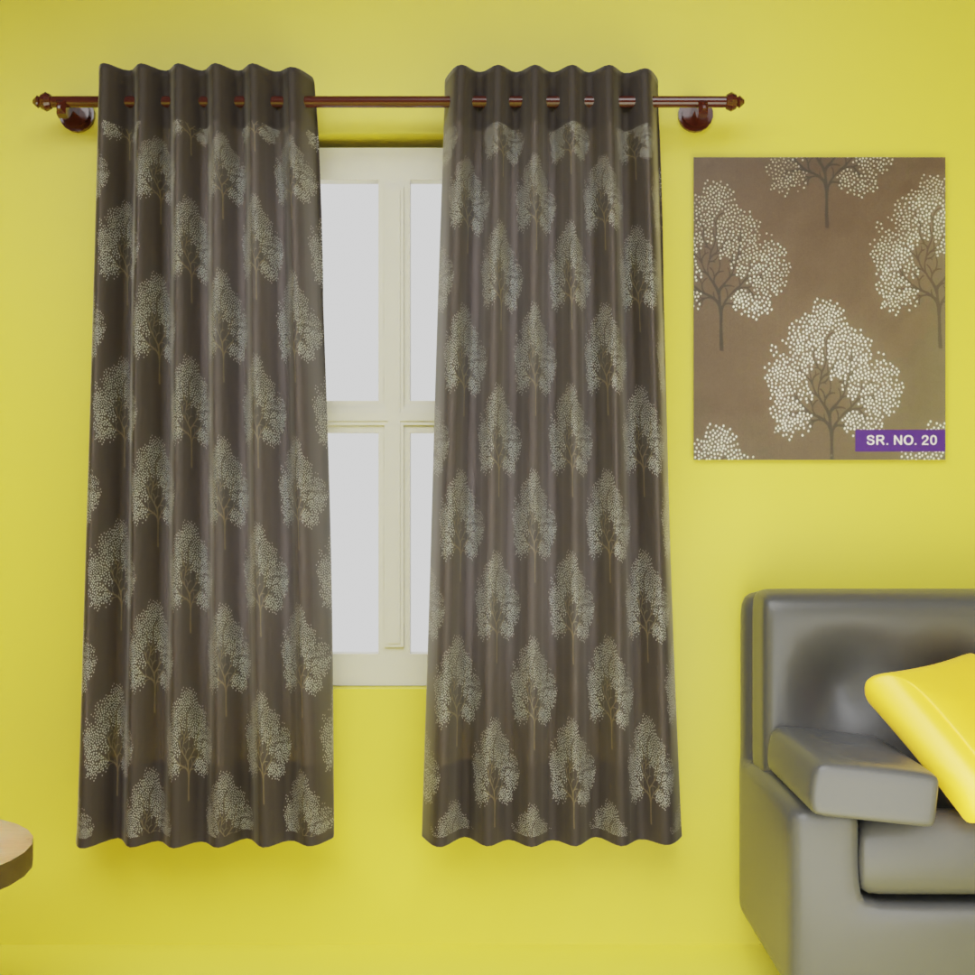 Tree pattern curtains from Reliable Drapes