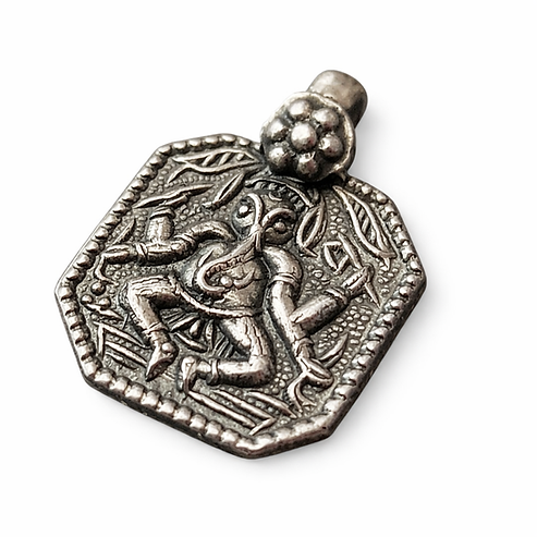 Silver oxidised 925 Ganesha Pendant