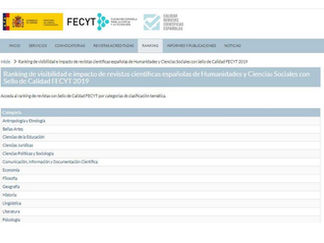 Ranking de visibilidad e impacto de revistas científicas españolas en Humanidades y Ciencias Sociale