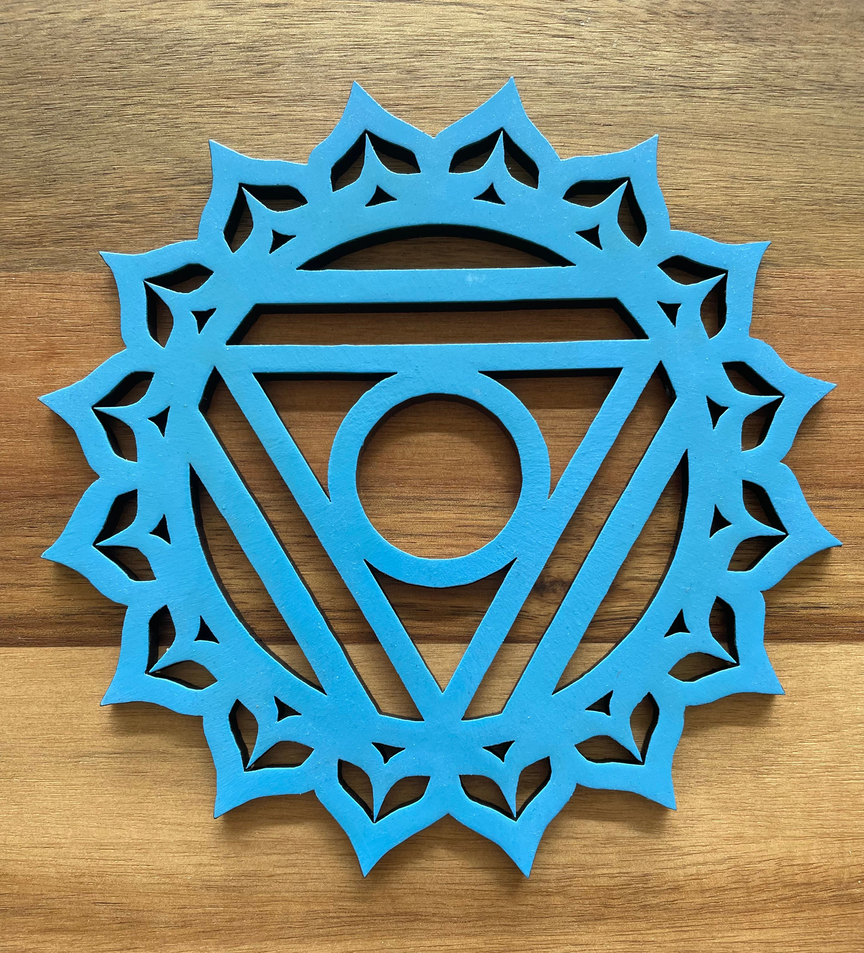 Chakra Wooden Wall Art - Blue