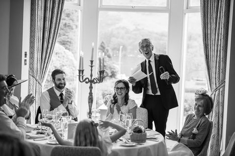 A wedding speech at the reception — SHAUN and SAM wedding