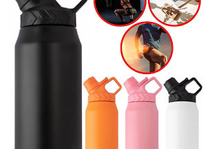 GARRAFA TÉRMICA 750ML ACADEMIA BICO LATERAL