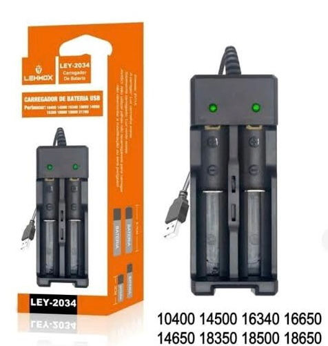 CARREGADOR DE BATERIA UNIVERSAL USB LEY-2034
